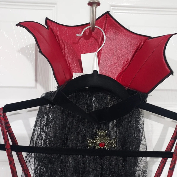 Spirit Halloween Love Bite Vamp Costume - Includes Dress, Capelet & Gloves Small - Picture 8 of 16